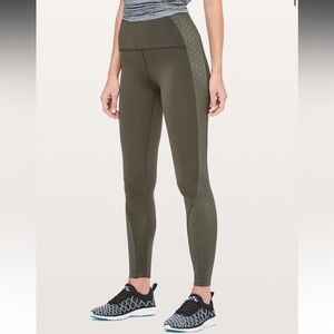 Lululemon Strength & Sweat Tight *28" in Dark Olive Women’s Size 6